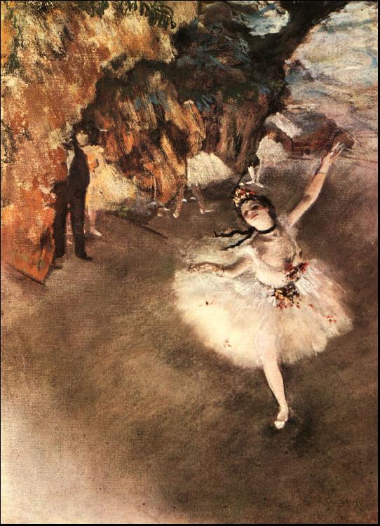 Edgar Degas The Star Dancer on Stage Sweden oil painting art